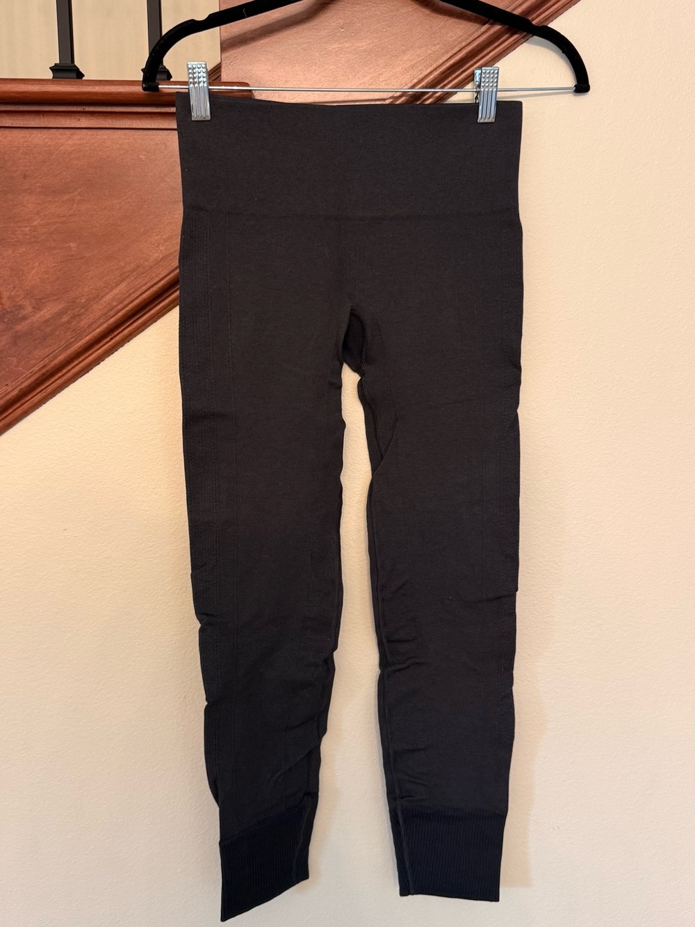 lululemon athletica Dark Charcoal Ribbed High-Waist Leggings